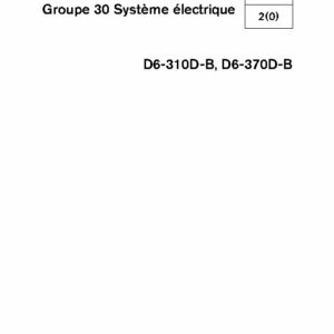 7743976 M.ATELIER D6-310D-B, D6-370D-B Groupe 30 Système électrique - (08-2005)